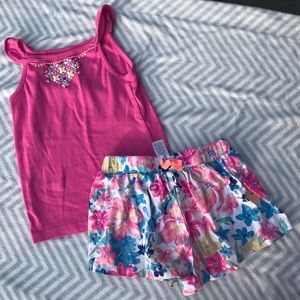 Carter’s Girls Summer Outfit Floral 5t CUTE